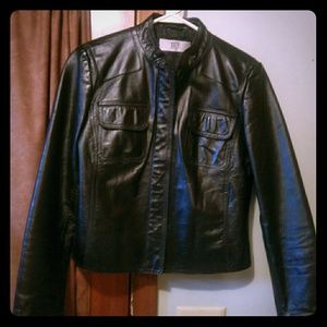 SOLD    DKNY leather jacket